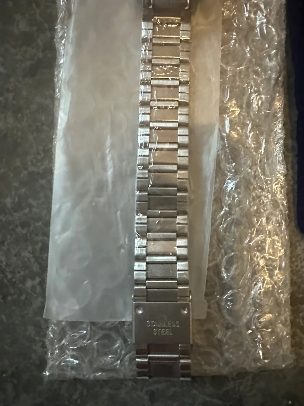Womens Stainless Steel Silver Square-Face Watch - Black Dial